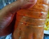 A picture of step 5 of Iftar special layer wali chana chat.
