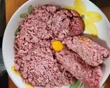 A picture of step 2 of Mom's Ham Balls.