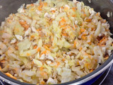 Hojaldre relleno de pollo y verduras