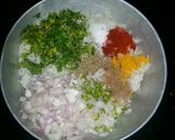 A picture of step 1 of Rice paratha.