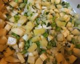 A picture of step 2 of Red Lentil and Sweet Potato Soup.