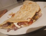 A picture of step 7 of Keema in khasta bread.