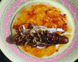 A picture of step 11 of Manchurian frankie roll.