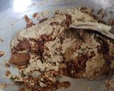 A picture of step 2 of Rajgira burfi.