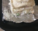 A picture of step 5 of Cold Pasta sandwich (in quaid e azam tomb shape).