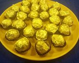 A picture of step 5 of Ferrero Rochher choclates.