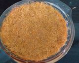 A picture of step 5 of Kunafa(arabicsweet)😋😋.