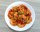 Hình bước làm 3 của món Tôm sốt cay