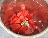 A picture of step 2 of Watermelon & pomegranate lemonade.