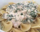 Foto del paso 6 de la receta: Corbatitas a la Florentina con un toque de atún