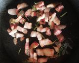 Foto del passaggio 1 della ricetta Penne con piselli e pancetta