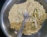 A picture of step 5 of Crispy Karela.