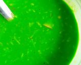 A picture of step 3 of Green white green popsicle.