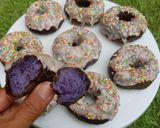 Foto langkah ke 12 dari resep Donat Taro dan Bakpao Taro Isi Abon Ayam (2in1).