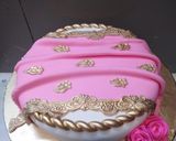 A picture of step 8 of Bridal shower cake.