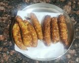 A picture of step 8 of Sabudana finger sticks.