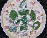 Une image de l'étape 4 de Tarte chèvre et épinards.