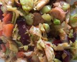 A picture of step 4 of Sprout Stir Fry with Beetroot.