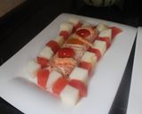 Foto del paso 12 de la receta Ensaladilla de salmón y surimi, con melón y sandía