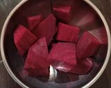 Foto langkah ke 1 dari resep Bubur Ubi dan Bit.