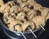 A picture of step 5 of Tandoori Mushrooms.