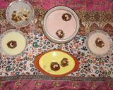 A picture of step 15 of Gulab jamun with Rabri rose flavour and in butter scotch, vanilla, rajbhog flavour.