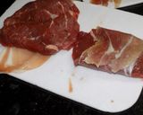 Foto del paso 4 de la receta: Escalopines envueltos en crudo con salvia y cachaca