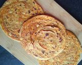 स्पाइसी गार्लिक मसाला लच्छा पराठा(spicy garlic masala paratha recipe in hindi) रेसिपी चरण 5 फोटो