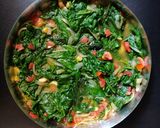 A picture of step 9 of Palak Paneer.