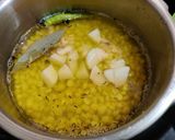 A picture of step 3 of Palak aloo chana dal sabzi.