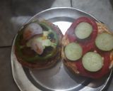 A picture of step 4 of #wd #Veg. burger.