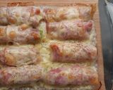 Spárga, sonkába baconbe göngyölve, zöldborsó pürével recept fázis 2 fotója