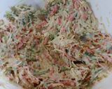 A picture of step 2 of Veg colslow sandwich.