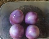Foto del paso 4 de la receta Pascuas: Huevos marmolados con crema de roquefort