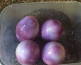Foto del paso 4 de la receta: Pascuas: Huevos marmolados con crema de roquefort
