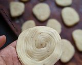 A picture of step 8 of Spiral Mathri.