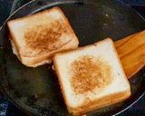 A picture of step 4 of Bread masala toast.