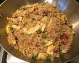 A picture of step 9 of Deany's fried rice.