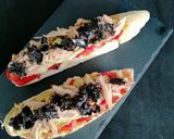 Foto del paso 8 de la receta: Tosta de melva con pimientos y berenjena