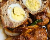 Foto langkah ke 4 dari resep Bola-bola Daging Saus Mentega.
