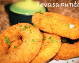 Foto del paso 1 de la receta: Aros de cebolla rellenos de queso 🧀 🧀