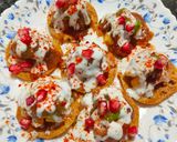 A picture of step 5 of Leftover Chapati fry Papdi Chaat.