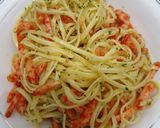 Foto langkah ke 6 dari resep Fetuccine Aglio Olio Baso Salmon.
