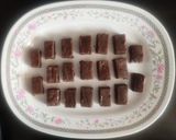 A picture of step 5 of Chocolate mysore pak.