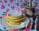 Foto del paso 4 de la receta: Hotcakes de naranja rellenos con dulce de leche🤤