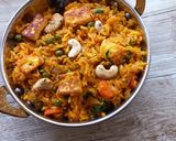 A picture of step 5 of Paneer pulao.