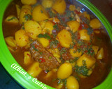 A picture of step 10 of Irish potatoes pottage.