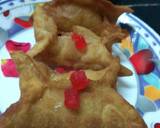 Momo shaped badam stuffed dry ghujia recipe step 5 photo