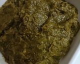A picture of step 5 of Sarso ka saag.