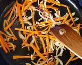 Sausage Carrots Mixed Pepper stir fry recipe step 2 photo